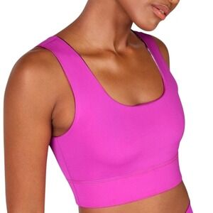 Fabletics Womens Harlow Reversible Medium Impact Sports Bra Tie Dye Sz Medium